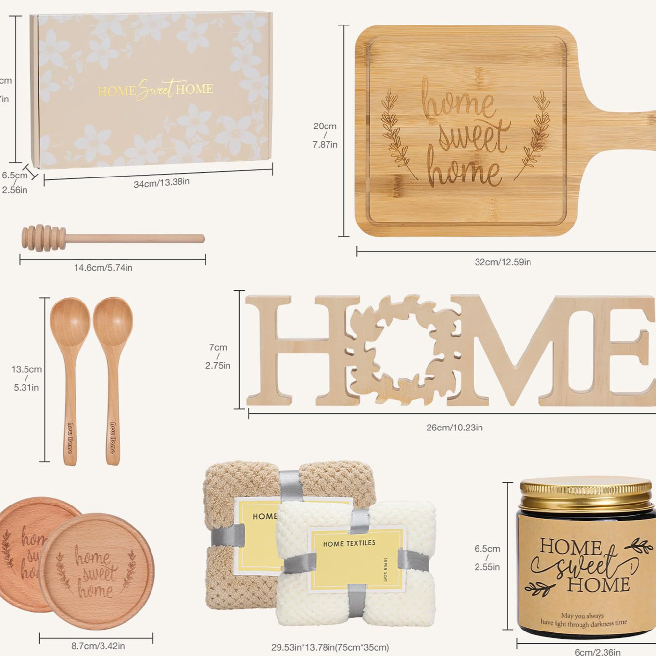 Bamboo Cutting Board and Spatula Gift Set