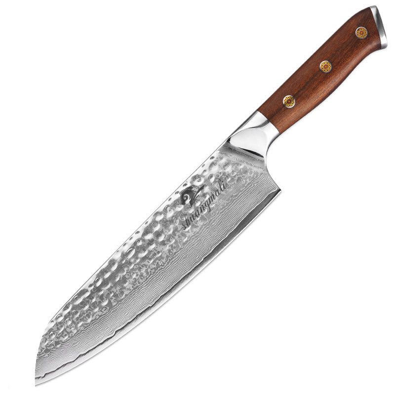 Damascus Steel Chef Knife with Wooden Handle